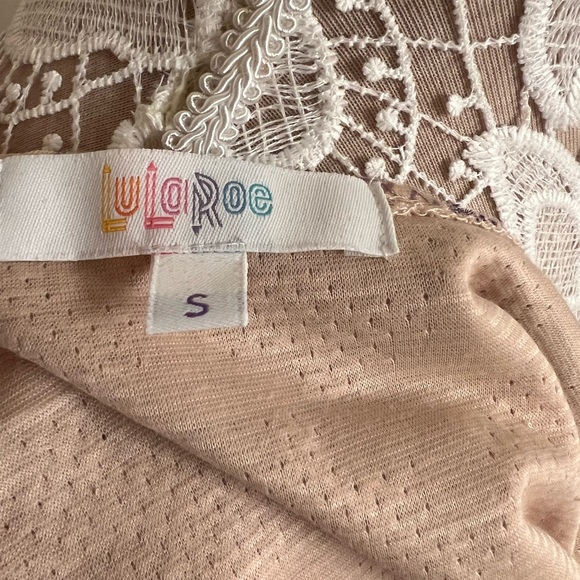 Lularoe Sarah Duster sweater! Purple/red Geometric design. - Picture 3 of 4